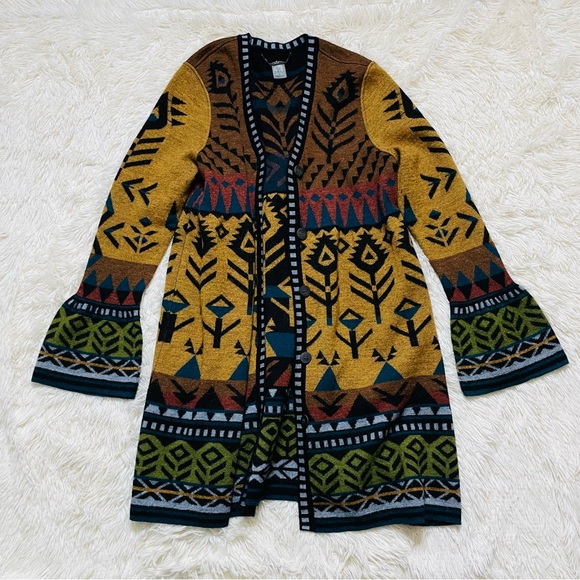 Peruvian Connection Duster Cardigan Sweater - Picture 1 of 8